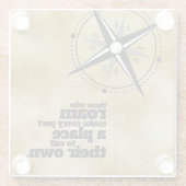 お前感動的は… ガラスコースター (裏面)