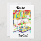 お前招待されは街で一夜を過ごす 招待状 (正面)