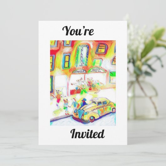 お前招待されは街で一夜を過ごす 招待状 (スタンド正面)