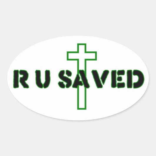 お前救か 楕円形シール (正面)