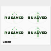 お前救か 楕円形シール (シート)