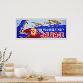 お前救済か?サルベージ – WPA ポスター (キッチン)