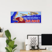 お前救済か?サルベージ – WPA ポスター (ホームオフィス)