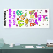 お前最高のだ スクールナースドアデコレーション 横断幕 (トレードショー)