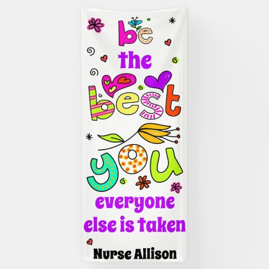 お前最高のだ スクールナースドアデコレーション 横断幕 (縦)