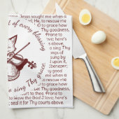 お前来は私のハートの銅のキツネを調べる キッチンタオル (四つ折り)