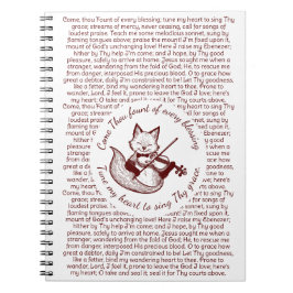 お前来は私のハートの銅のキツネを調べる ノートブック