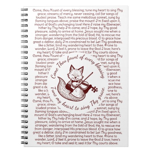 お前来は私のハートの銅のキツネを調べる ノートブック (正面)