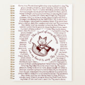 お前来は私のハートの銅のキツネを調べる プランナー手帳 (正面)