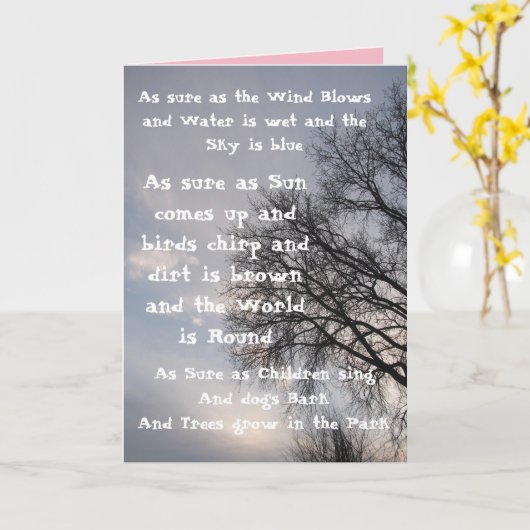 お前考えるの名刺だ！ カード (黄色い花)