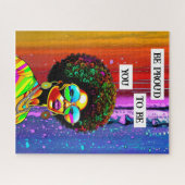 お前誇りを持ったになる | Groovy Woman of Colour ジグソーパズル (横)