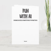 お前誇りを持ったになる | Woman in Sunglasses カード (裏面)