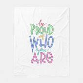 お前誇りを持ったの本性だ フリースブランケット (正面)