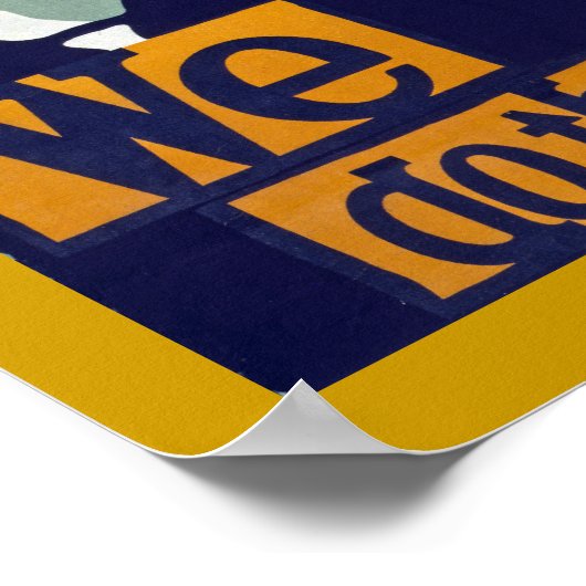 お前買は軍債だ残りは俺たちだ!(キャンバス) ポスター (角)