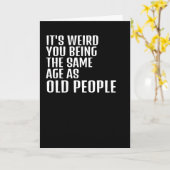お前風変わりは年寄りと同じ年だ カード (黄色い花)