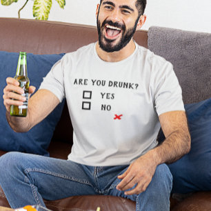 お前飲か?Yes飲おもしろいみユーモアなし Tシャツ