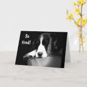 「お前」のために徹祝夜の疲れ カード (黄色い花)