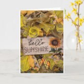 *お前*は私の日の丸の日 カード (黄色い花)