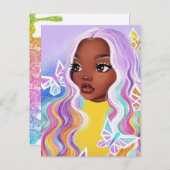 お前！カラフル/絵を描点滴葉書 ポストカード (正面/裏面)