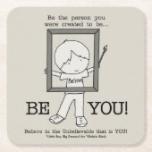 お前! スクエアペーパーコースター (正面)