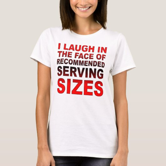 お勧めの摂取量 冗談Tシャツ Tシャツ (正面)