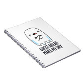 お化けが先に進め 私の1日を楽しくしよう 面白いお化けパン ノートブック (右側)