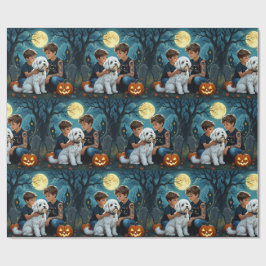 お化けとキュートなハロウィンの包装紙 ラッピングペーパー