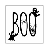 お化けとクモのハロウィン ウイスキカル ボー ラバースタンプ (インプリント)