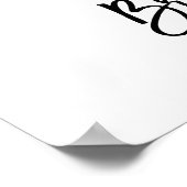 お化けと酒 ブライダルシャワーのウェルカムサイン ポスター (角)