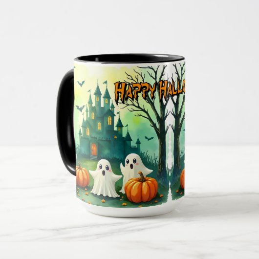 お化けのかわいいハロウィン人気グッズ マグカップ (正面左)