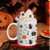 お化けのかわいいハロウィン柄 コーヒーマグカップ