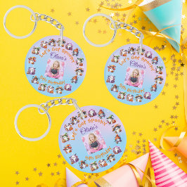 お化けのかわいい誕生日フォト キーホルダー