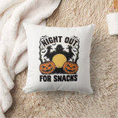 お化けのカボチャの夜の芸術のある面白いヴァンパイアのTシャツ クッション (ブランケット)