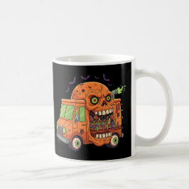 お化けのキャンディトラックライド - ぞっとするハロウィンのドクロ コーヒーマグカップ