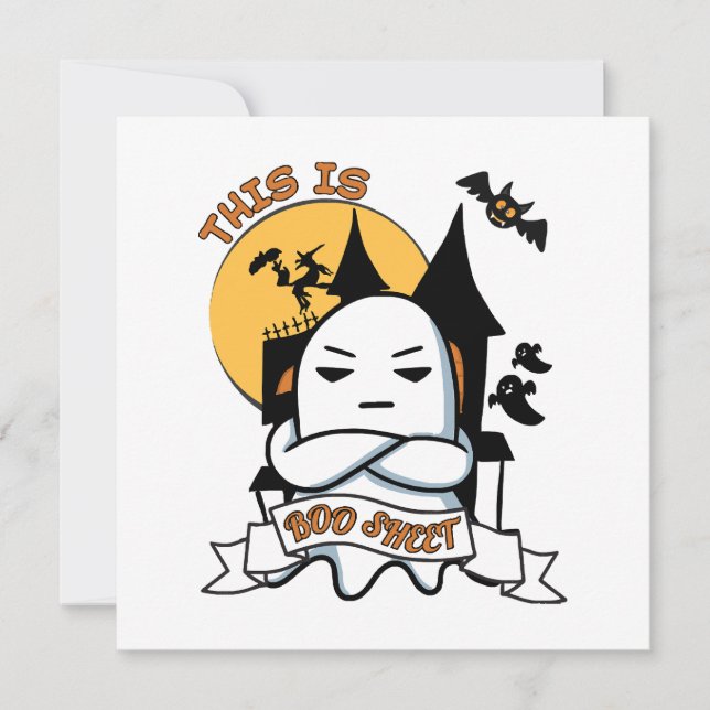 お化けのハロウィンコスチューム 楽しいブー (正面)
