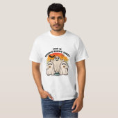 お化けのハロウィンコスチューム 面白いブー Tシャツ (正面フル)