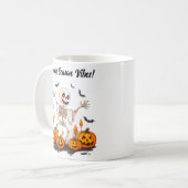 お化けのハロウィンシーン コーヒーマグカップ (正面左)