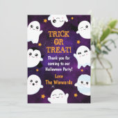 お化けのハロウィンパーティ サンキューカード (スタンド正面)