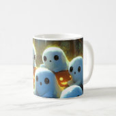 お化けのハロウィン墓場夜 コーヒーマグカップ (正面右)