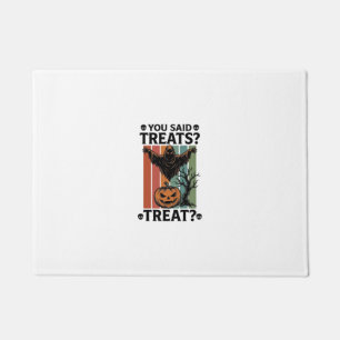 お化けのハロウィンTシャツ スプーキーなトリートのパロディとプー ドアマット