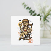 お化けのピンナップ人形 - クリーピーキュートなハロウィン シーズンカード (スタンド正面)