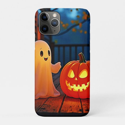 お化けの可愛いハロウィングローデザイン Case-Mate iPhoneケース (裏)