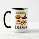お化けの季節 アートのサムネイル ハッピーハロウィン マグカップ (左)
