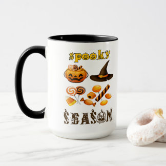 お化けの季節 アートのサムネイル ハッピーハロウィン マグカップ