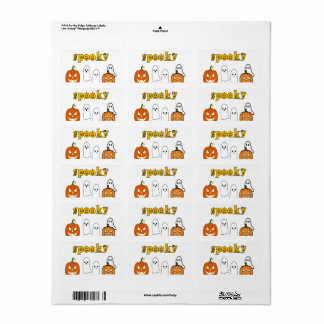 お化けの季節 ハッピーハロウィン ラベル