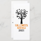 お化けの森のハロウィンメニュー メニュー (正面/裏面)