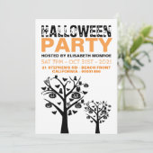 お化けの森ハロウィンパーティー招待状 招待状 (スタンド正面)