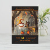 お化けの楽しいハロウィンパーティー 招待状 (スタンド正面)