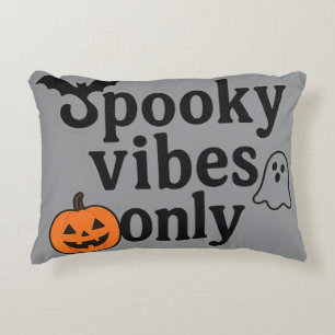 お化けの気配だけを感じる🎃 ハロウィンステッカーデザイン アクセントクッション