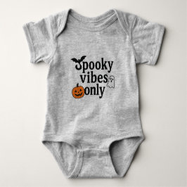 お化けの気配だけを感じる🎃 | ハロウィンステッカーデザイン ベビーボディスーツ